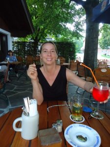 Gemütlicher Ausklang im Biergarten der Hafner Stub'n