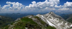 Lungauer Kalkspitze mit Blick in Richtung Steirische Kalkspitze