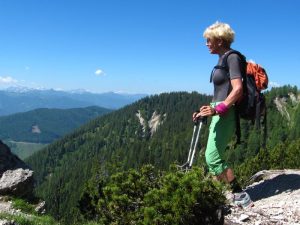 unsere Bergführerin Edeltraud